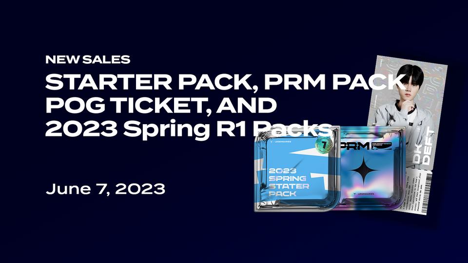 ✨ NEW SALES: Starter Pack, PRM Pack, POG Tickets, 2023 Spring R1 Packs